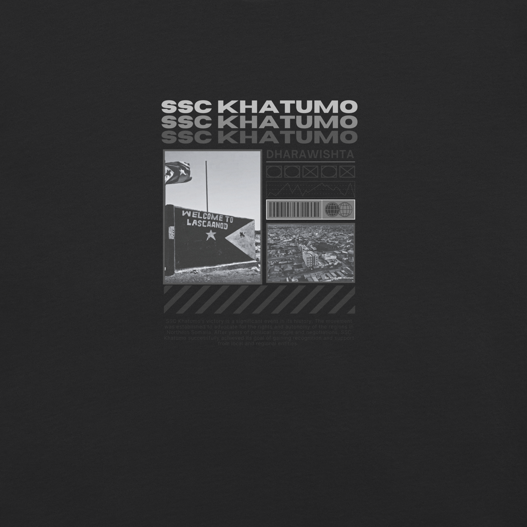 SSC KHATUMO Black Heavyweight T-Shirt